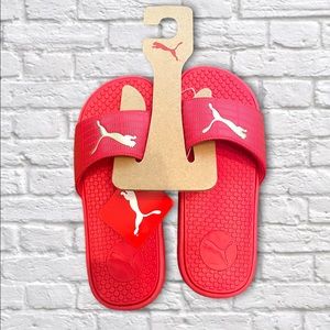 NWT Puma Cool Cat Echo Logo WNS 7 High Risk Red Puma Team Gold